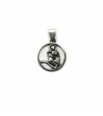 PE001387 Genuine sterling silver pendant charm solid hallmarked 925 zodiac sign Virgo